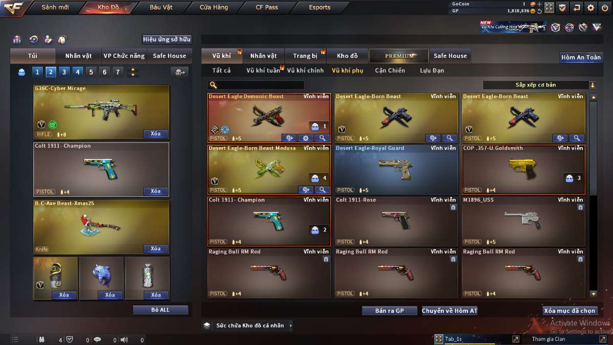 shop acc cf uy tin gia re